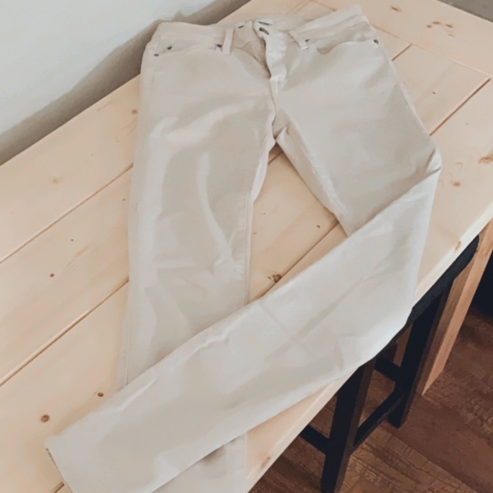 Off white denim jeans